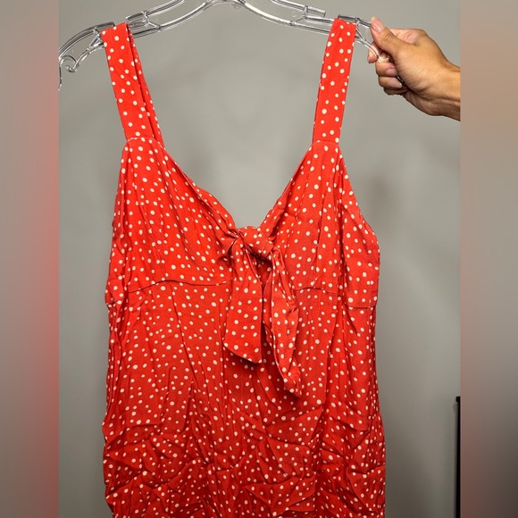 NWT Kachel x Anthropologie Jordan Wide-Leg culotte Jumpsuit polka dot size L - Picture 5 of 8